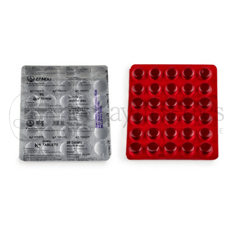 Zandu K-4 Tablet – 30 Tab