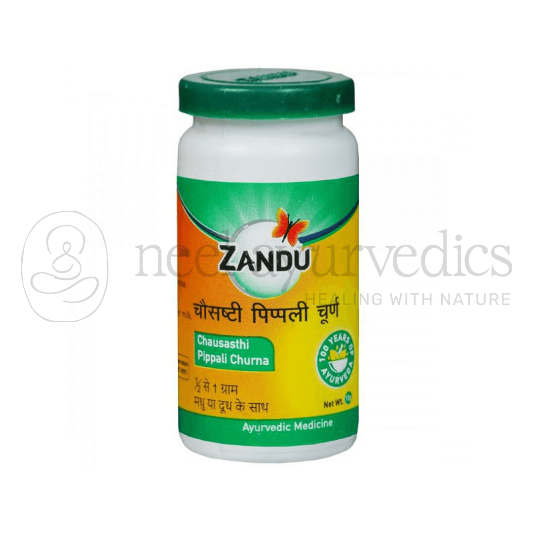 Zandu Chausasthi Pippali Churna – 15 Gm Zandu Chausasthi Pippali Churna – 15 Gm