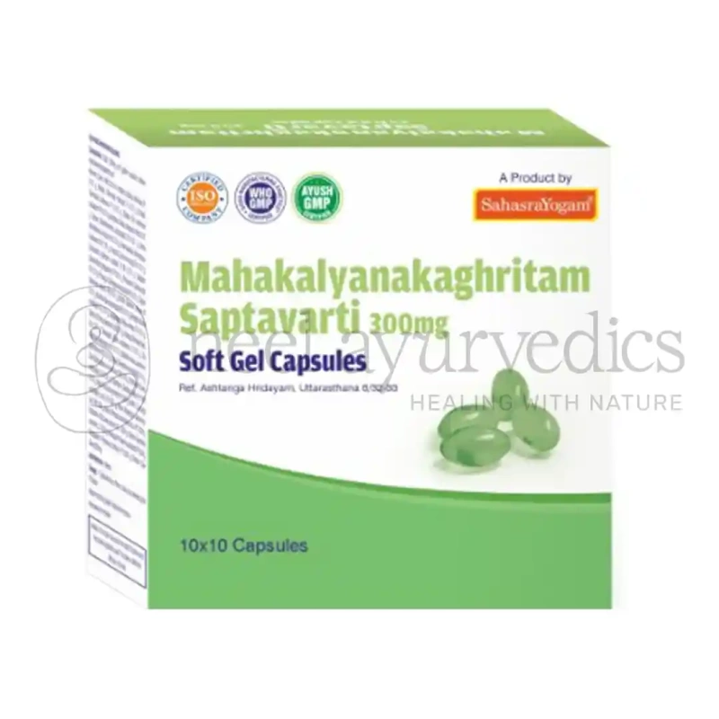 Sahasrayogam Mahakalyanaka Ghritam Saptavarti 300mg