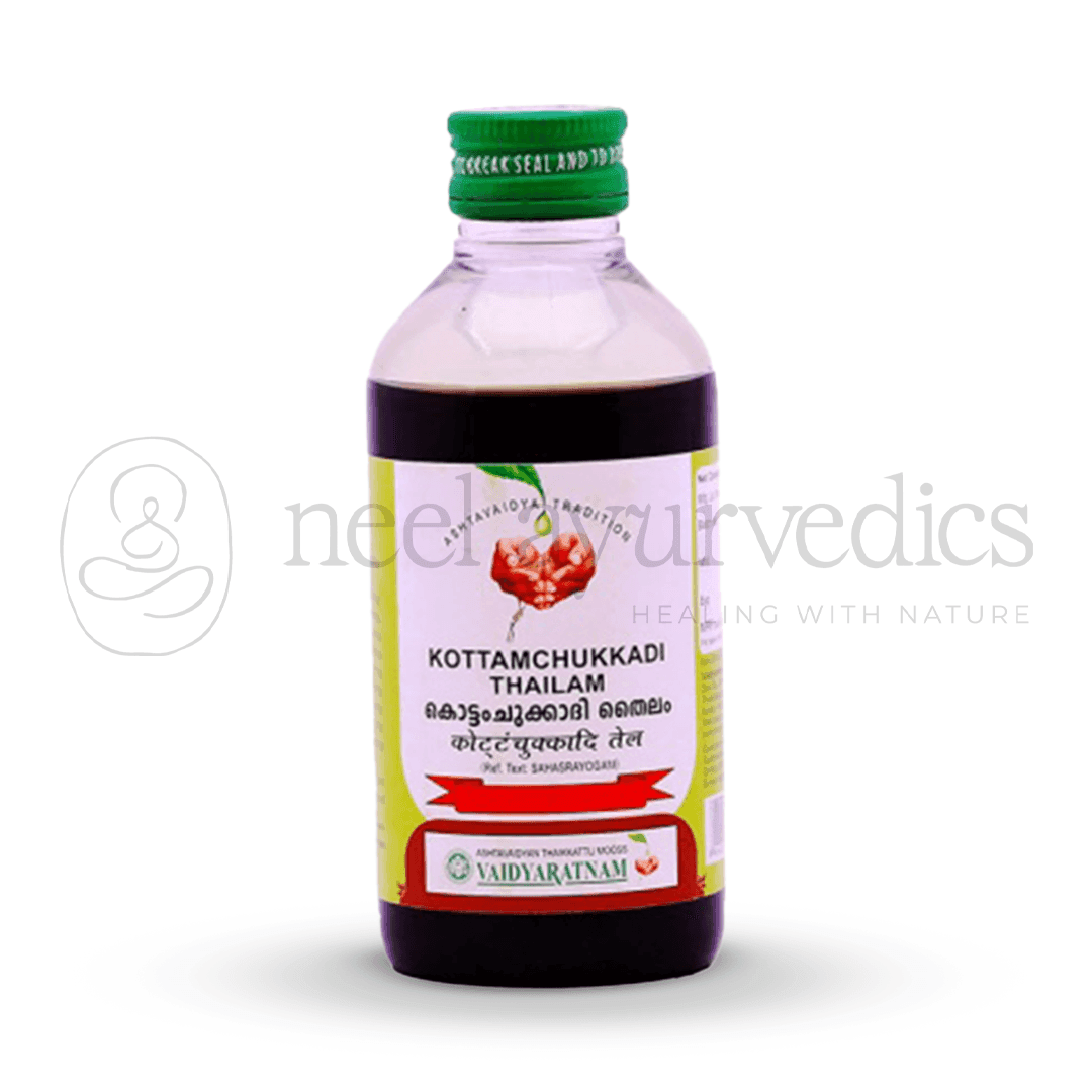 Vaidyaratnam Kottamchukkadi Thailam – 200 ml Vaidyaratnam Kottamchukkadi Thailam
