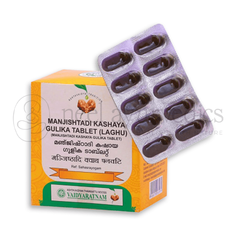 Vaidyaratnam Manjishtadi Kashaya Gulika Tablets