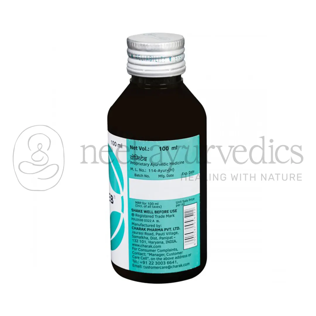 Charak Vomiteb Syrup 100ml 1