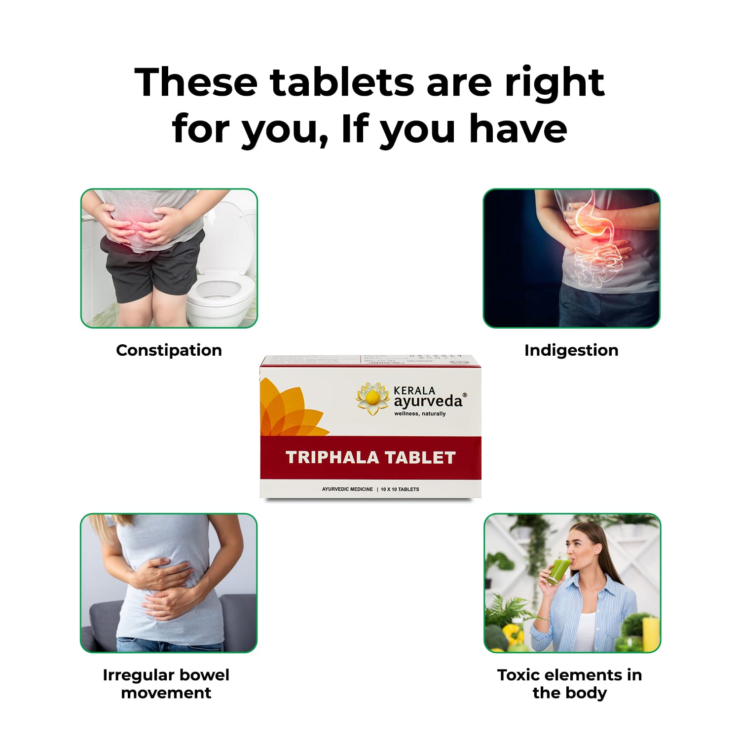 Kerala Ayurveda Thriphala Tablet – 100 Tab