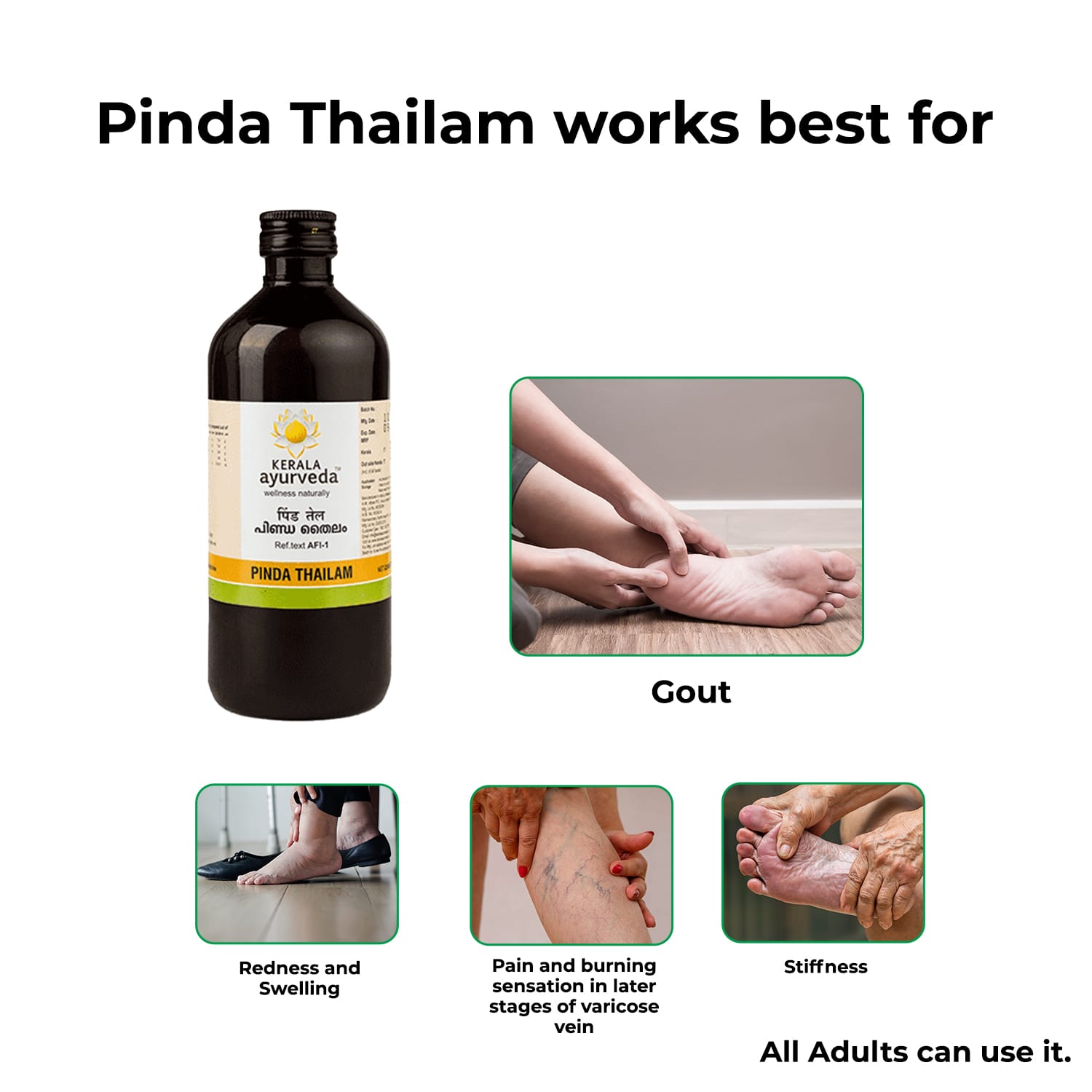 Kerala Ayurveda Pinda thailam – 200 ML