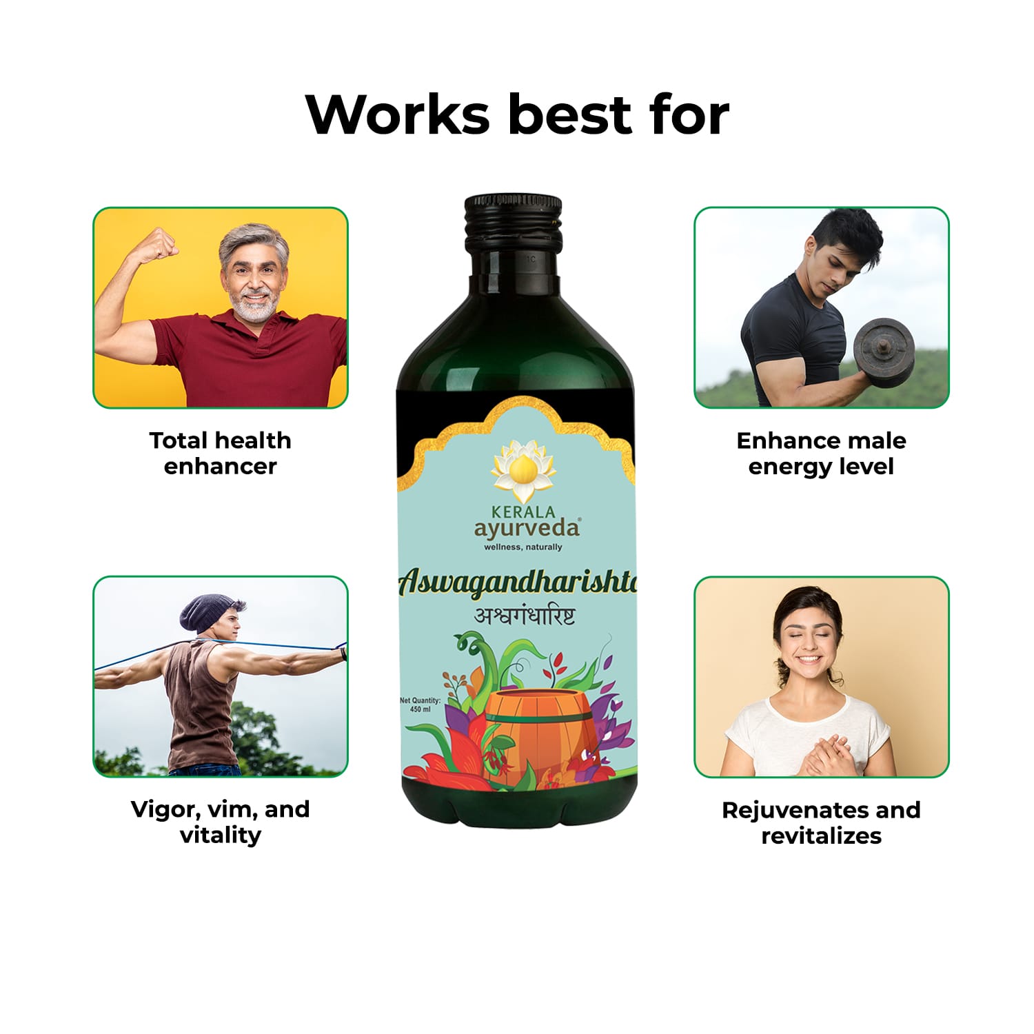 Kerala Ayurveda Aswagandharishtam – 450 ml