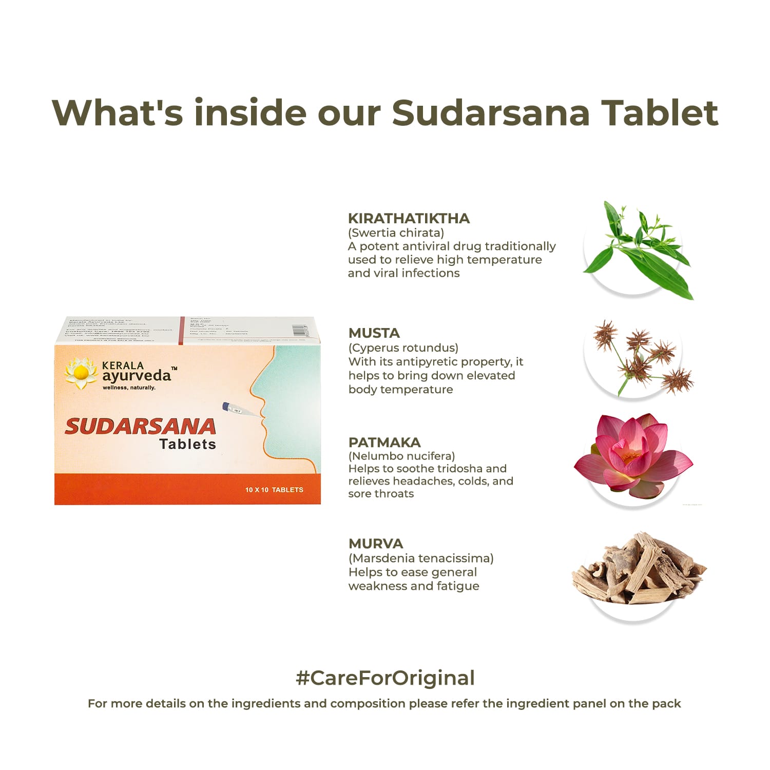 Kerala Ayurveda Sudarsana Tablet – 100 Tab