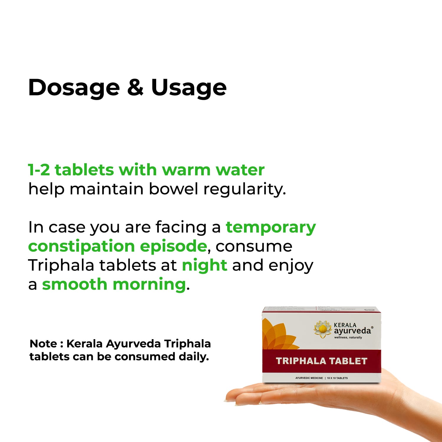 Kerala Ayurveda Thriphala Tablet – 100 Tab
