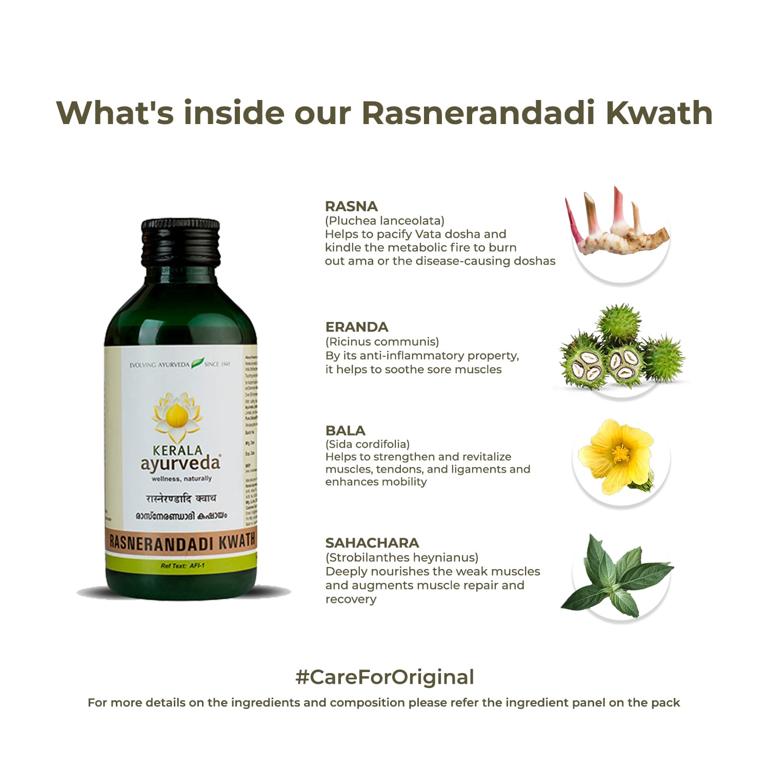Kerala Ayurveda Rasnerandadi Kwath – 200 ml