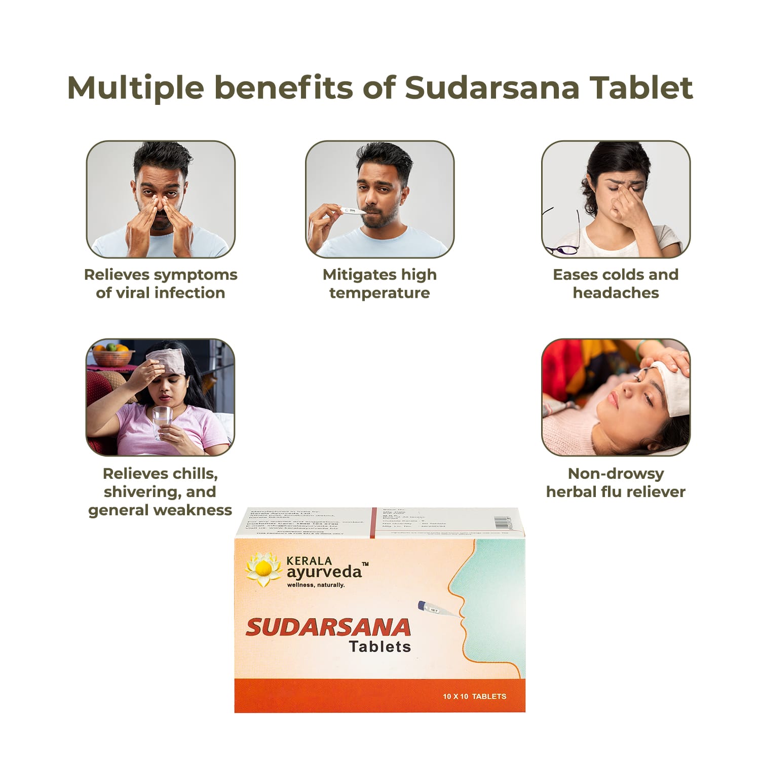 Kerala Ayurveda Sudarsana Tablet – 100 Tab
