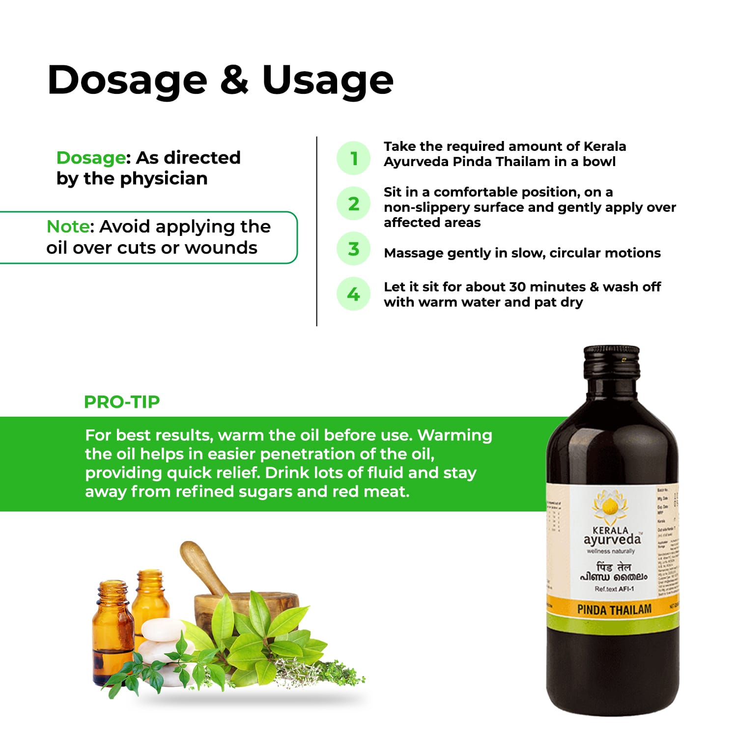 Kerala Ayurveda Pinda thailam – 200 ML