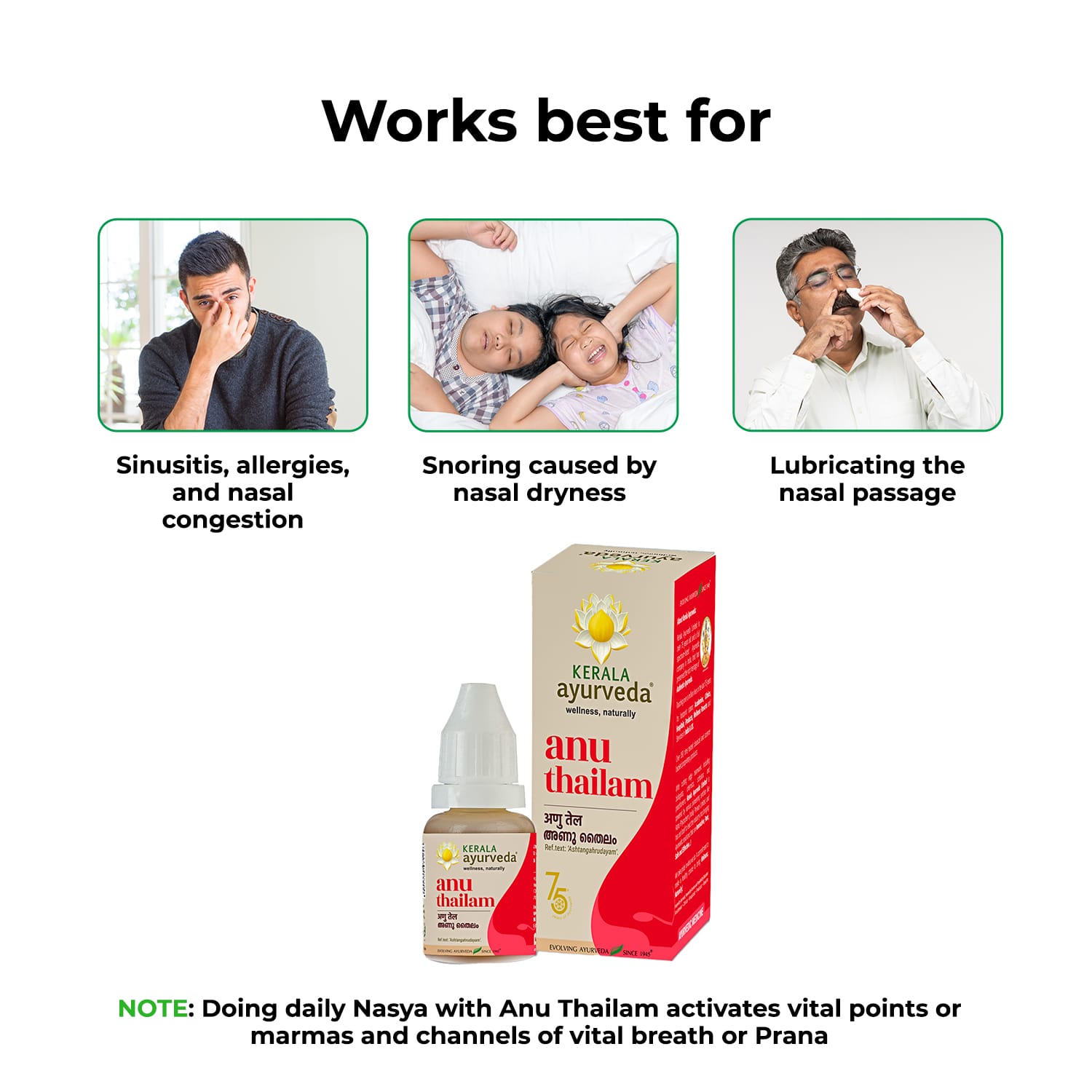 Kerala Ayurveda Anu Thailam -10 ml