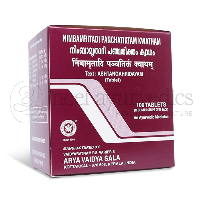 Kottakkal Arya Vaidya Sala Nimbamritadi panchatiktam kwatham – 100 Tab