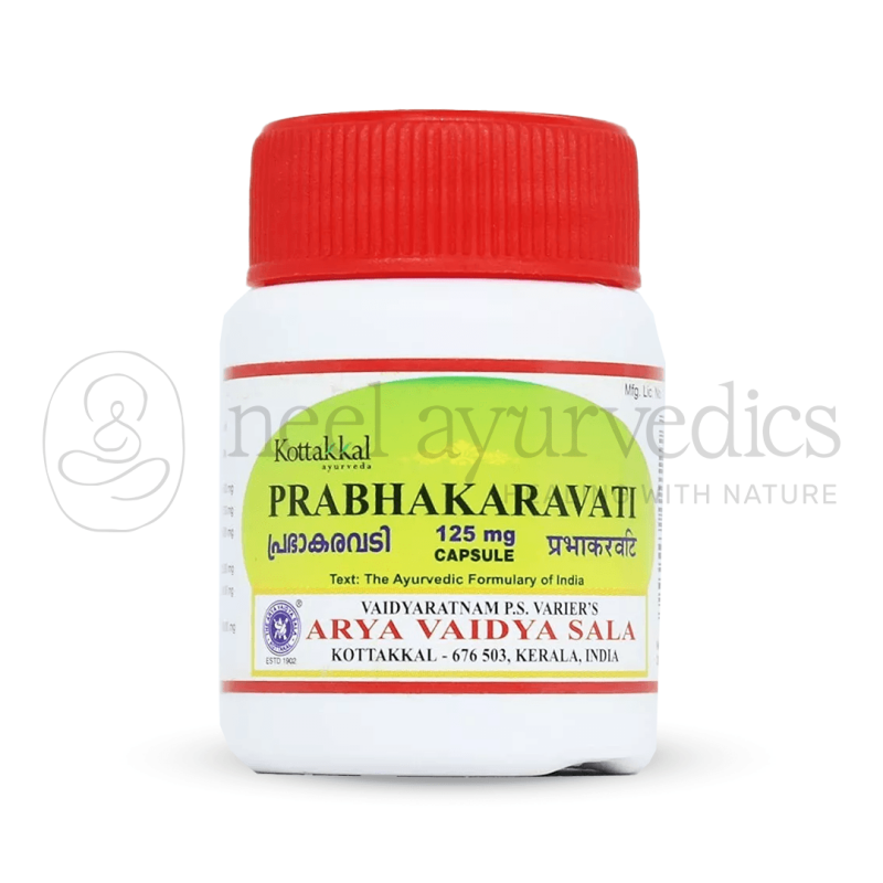 Kottakkal Arya Vaidya Sala Prabhakaravati 125 mg Capsule – 30 Caps