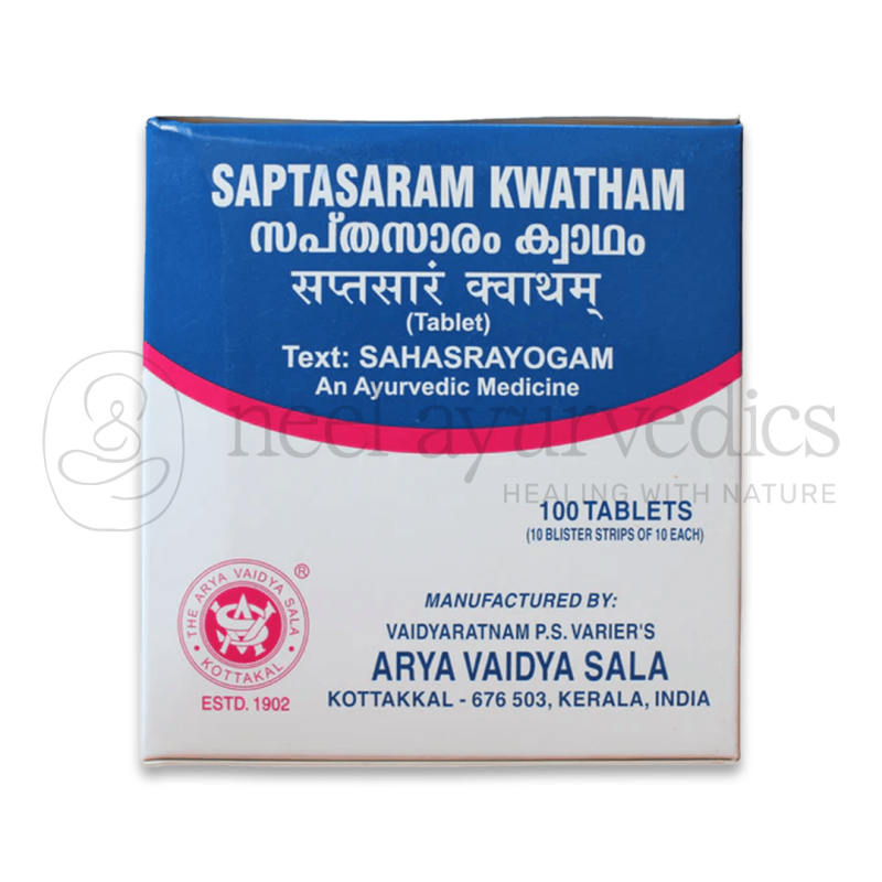 Kottakkal Arya Vaidya Sala Saptasaram kwatham Tablet -100 Tab
