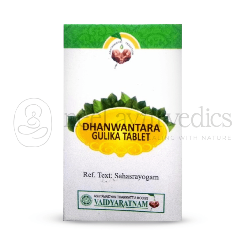 Vaidyaratnam Dhanwantara Gulika Tablet