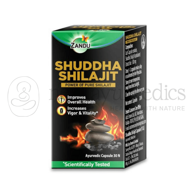 Zandu Shuddha Shilajit Capsules – 30 Cap