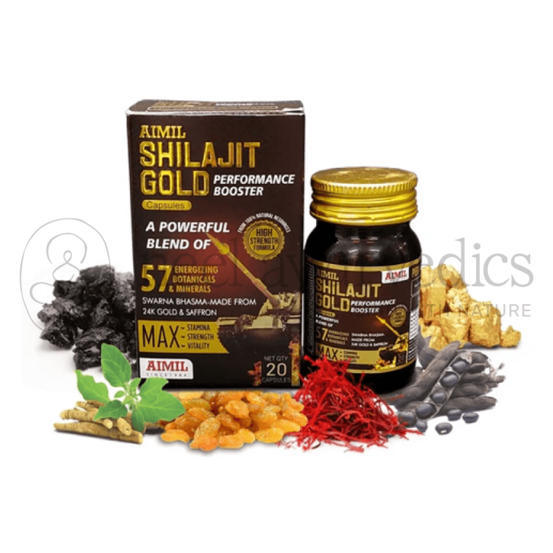 Aimil Shilajit Gold Capsules – 20 Caps