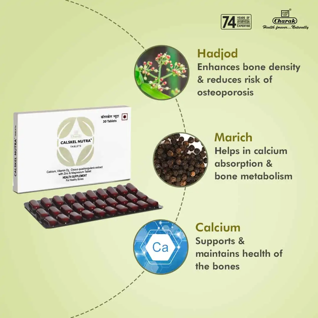 Charak Calskel Nutra Tablet – 30 Tab