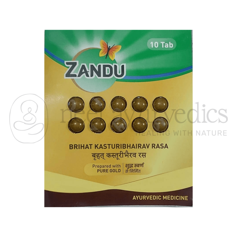 Zandu Brihat Kasturi Bhairav Rasa Gold
