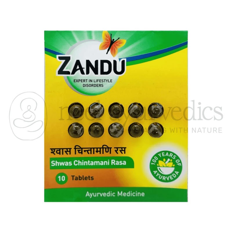 Zandu Shwas Chintamani Rasa Gold – 10 Tab