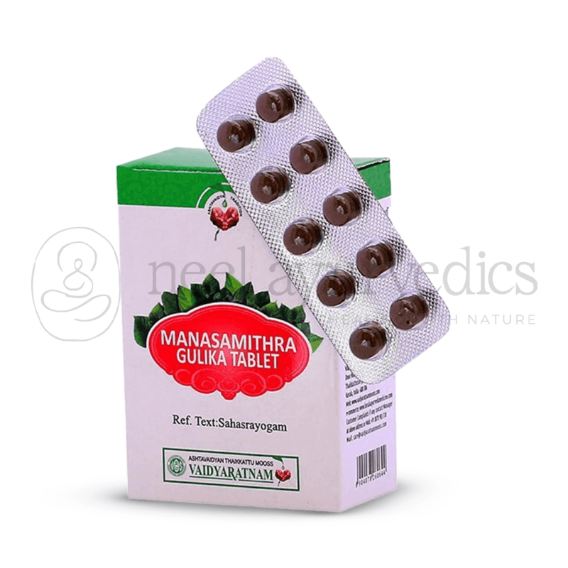Vaidyaratnam Manasamithra Gulika Tablet
