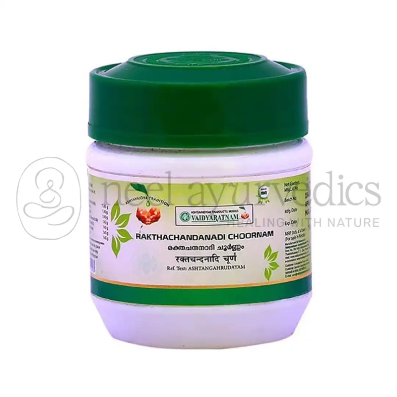 Vaidyaratnam Rakthachandanadi Choornam – 50 Gm