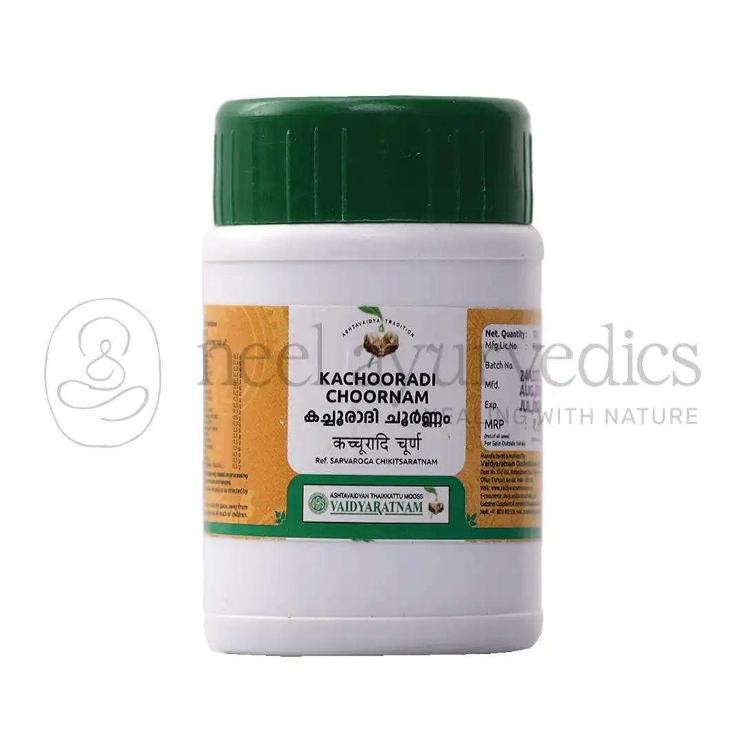 KACHOORADI CHOORNAM 10 GM Vaidyaratnam Kachooradi Choornam - 10 Gm