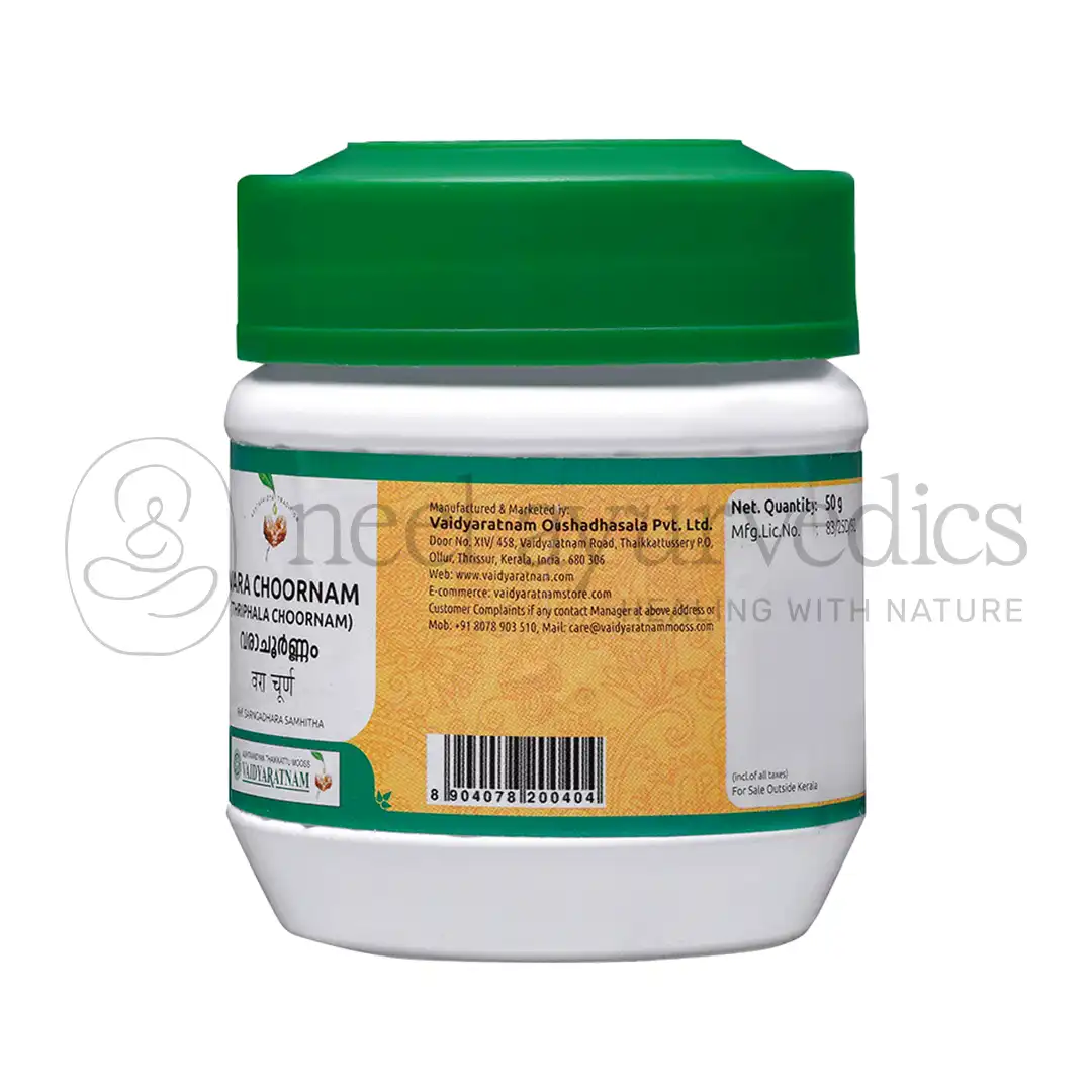 VARA CHOORNAM 1 Vaidyaratnam Vara Choornam - 50 Gm 1