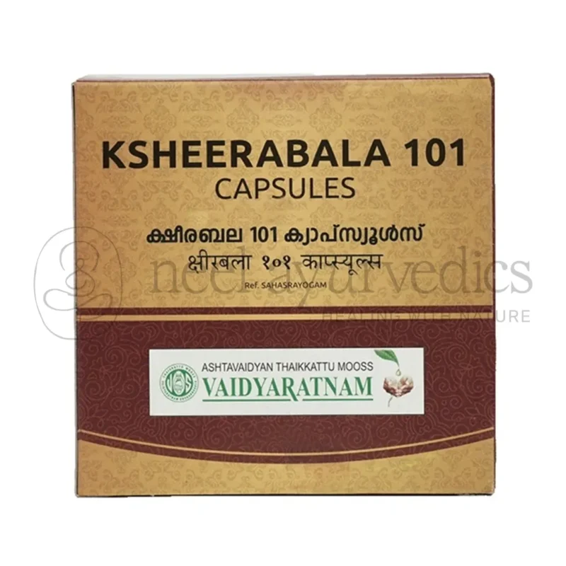 Vaidyaratnam Ksheerabala 101 Soft Gel Capsules - 100 Cap